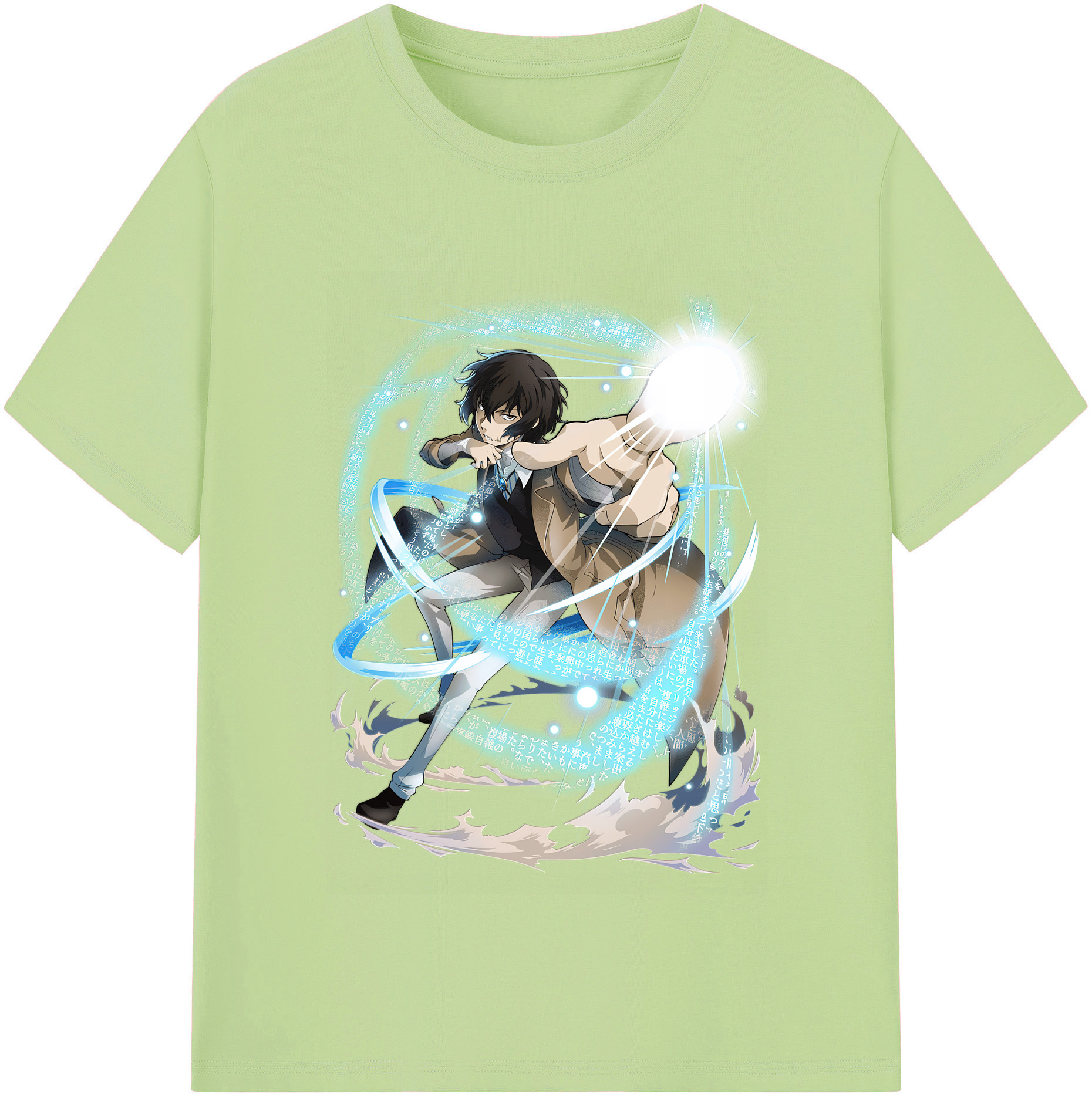 （画像用） 文豪ストレイドッグス Bungo Stray Dogs 綿100％半袖Tシャツ（フロントプリント）